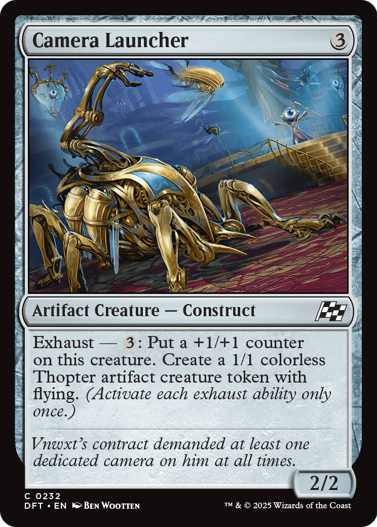 Camera Launcher (DFT-232) - Aetherdrift Foil