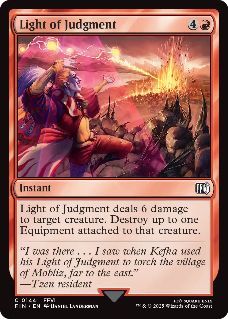 Light of Judgment (FIN-144) - FINAL FANTASY Foil