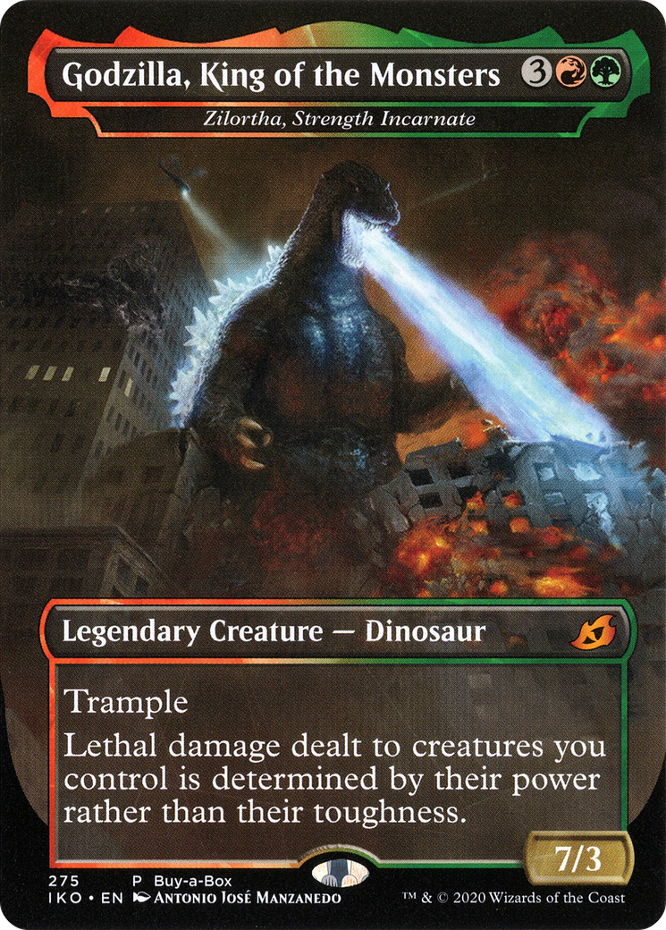 Godzilla, King of the Monsters - Zilortha, Strength Incarnate (BABP-275) - Ikoria: Lair of Behemoths / Godzilla, King of the Monsters (Borderless)