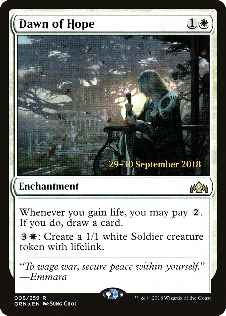 Dawn of Hope (PRE-008) - Guilds of Ravnica Promos Foil