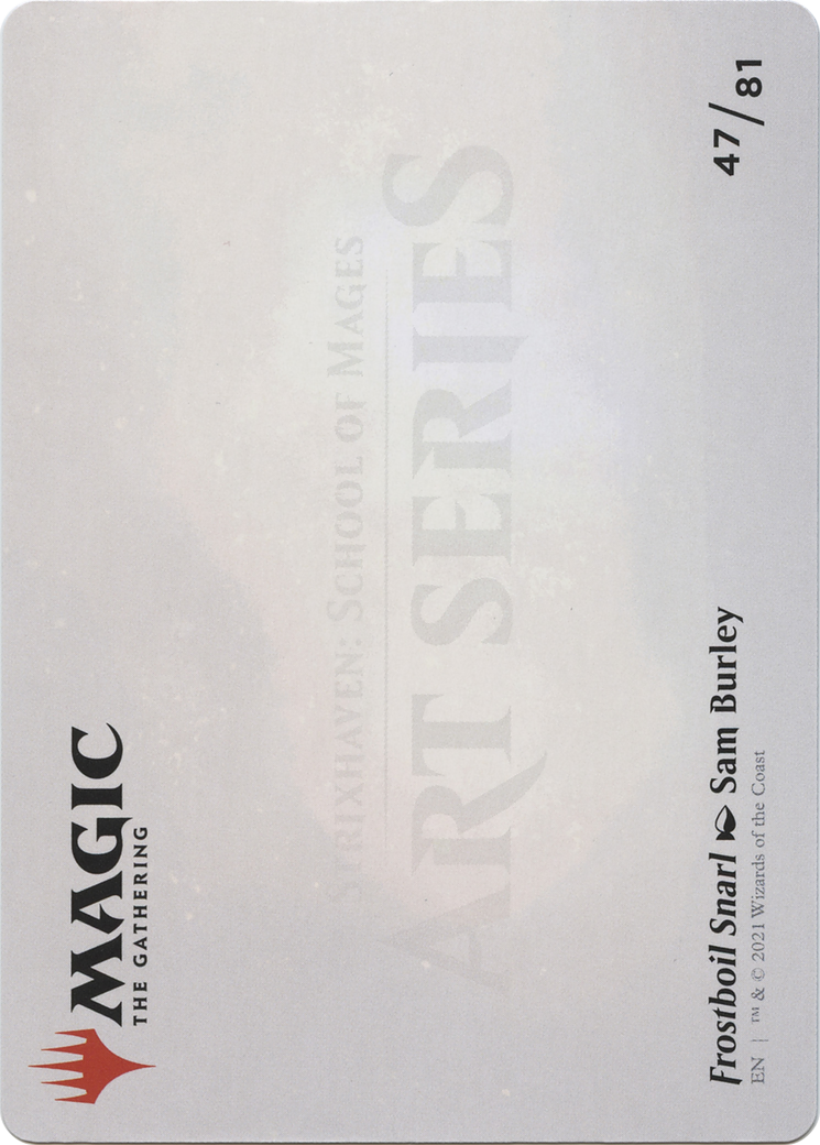Frostboil Snarl // Frostboil Snarl (ASTX-047) - Strixhaven Art Series (Borderless)