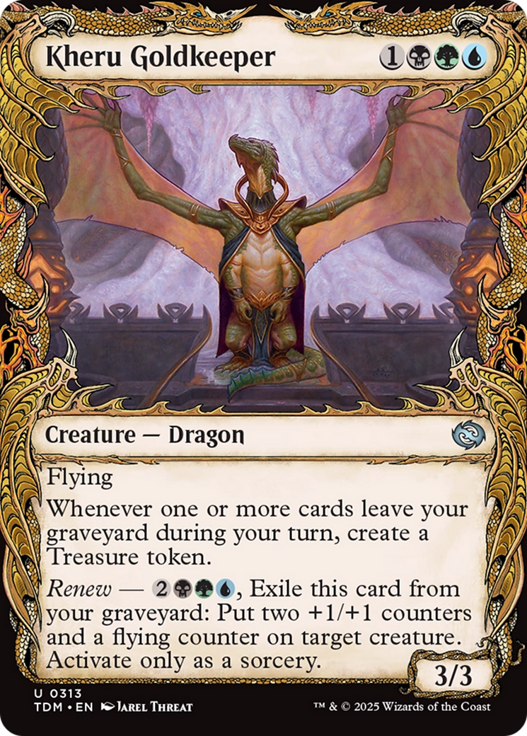 Kheru Goldkeeper (Showcase) (TDM-313) - Tarkir: Dragonstorm: (Showcase) Foil