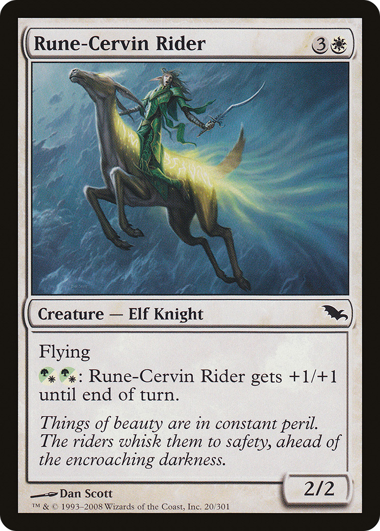Rune-Cervin Rider (SHM-020) - Shadowmoor Foil