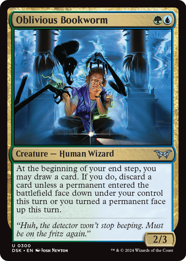 Oblivious Bookworm (0300) (DSK-300) - Duskmourn: House of Horror Foil
