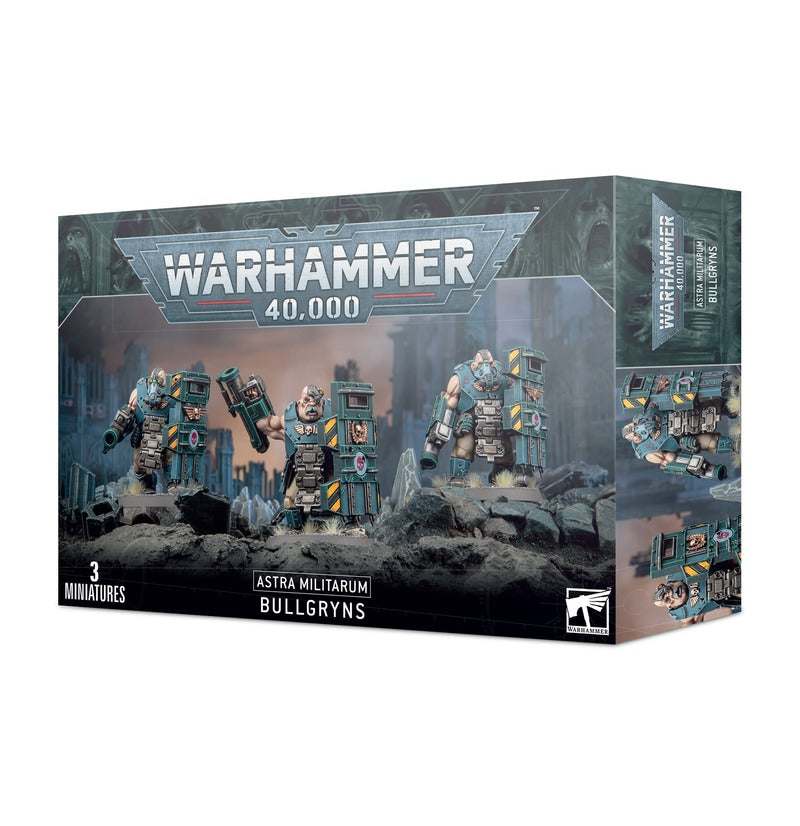 Astra Militarum Bullgryns – Elite Warhammer 40,000 close-combat infantry unit available at Game Roost NZ. Ideal for powerful frontline defense in Astra Militarum armies.