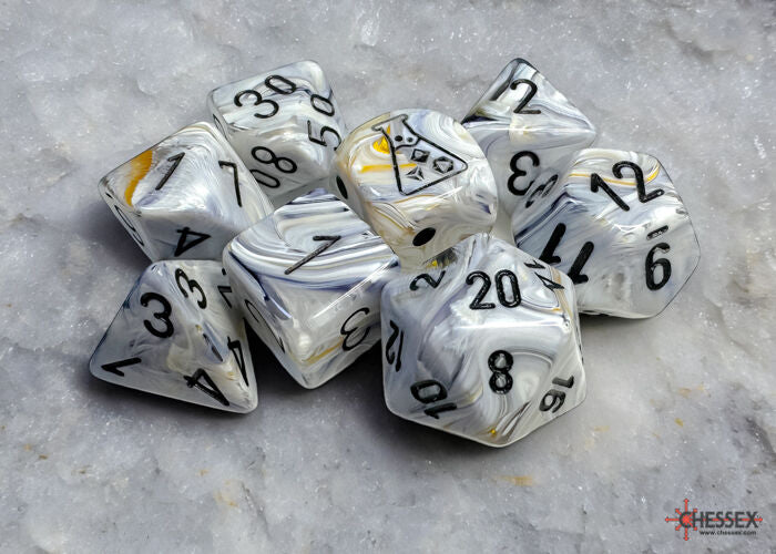 Chessex Polyhedral 7-Die Set - Marble