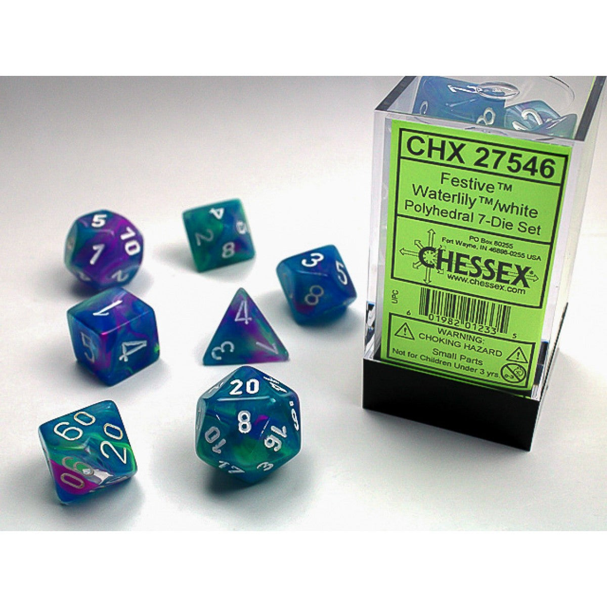 Chessex Polyhedral 7-Die Set - Festive