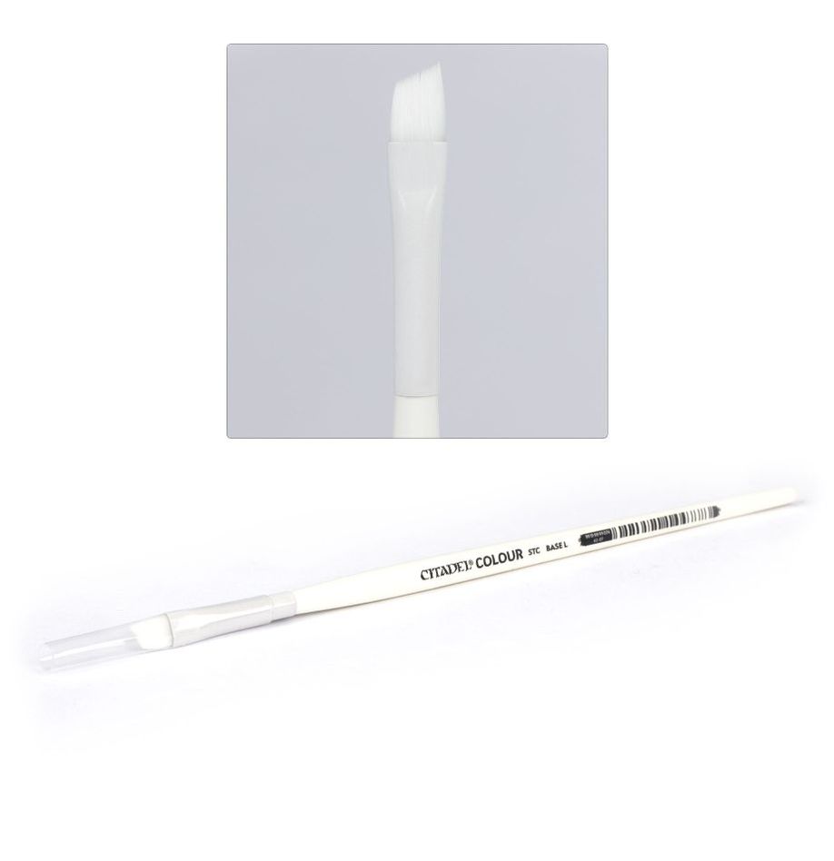 Citadel Colour Synthetic Base Brush Medium (63-07), high-quality synthetic brush for applying base coats on Warhammer miniatures, product image available at Game Roost NZ.