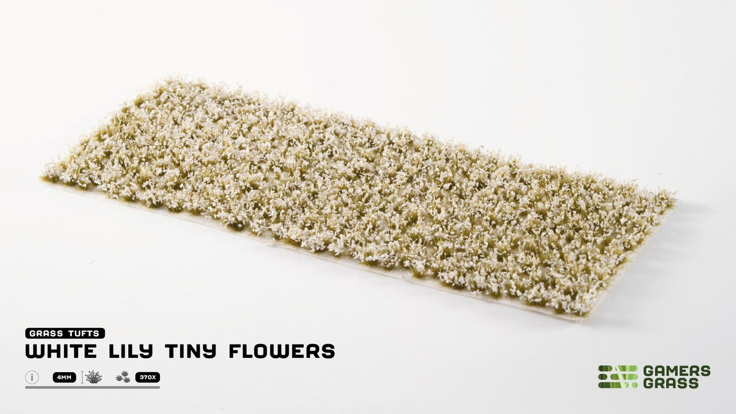 Gamers Grass: White Lily Tiny Flowers for miniature bases, dioramas, and wargaming scenery – Game Roost NZ