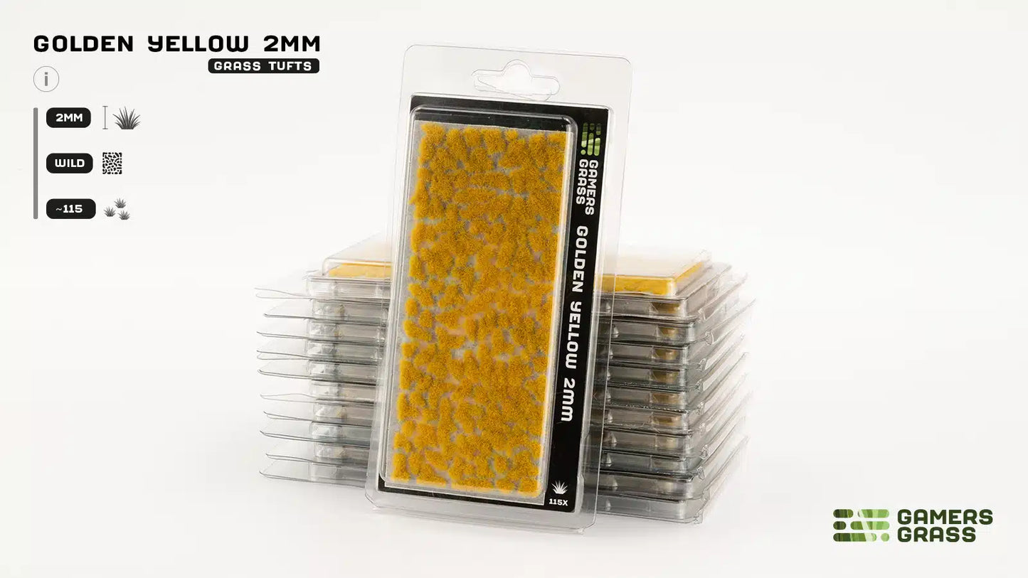 Gamers Grass: Grass Tufts - Golden Yellow 2mm 