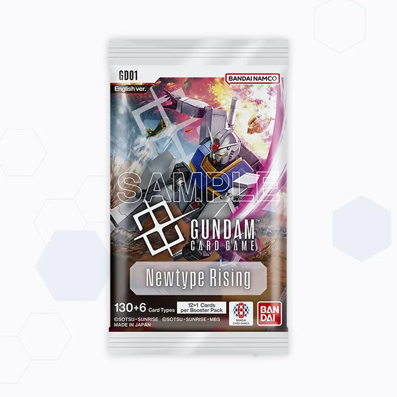 Gundam Card Game Booster Box GD01 – Newtype Rising set sealed display from Game Roost NZ