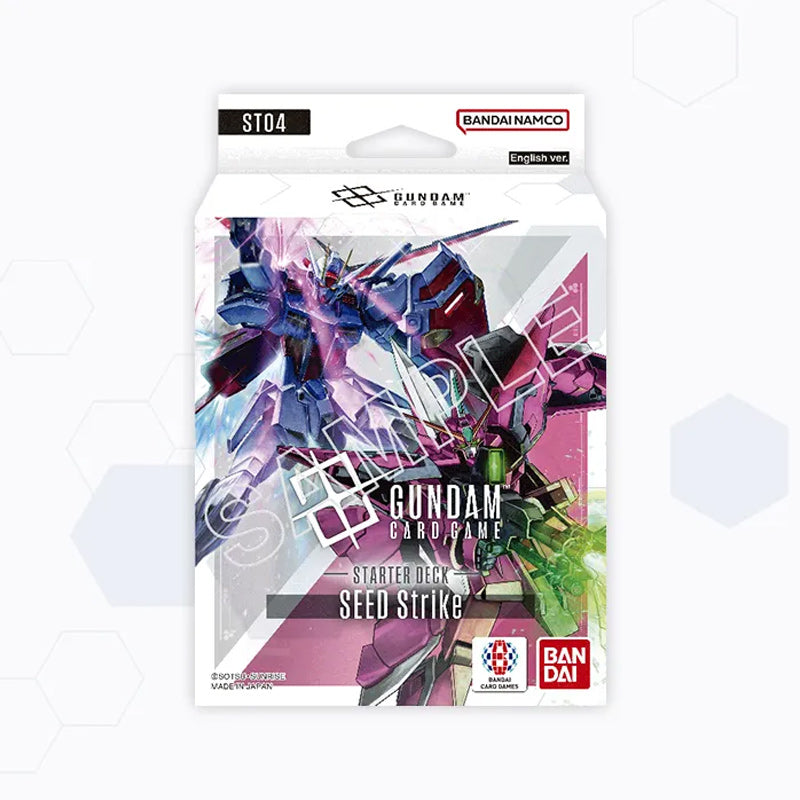 Gundam Card Game Starter Deck Display ST04 – SEED Strike sealed booster boxes from Game Roost NZ