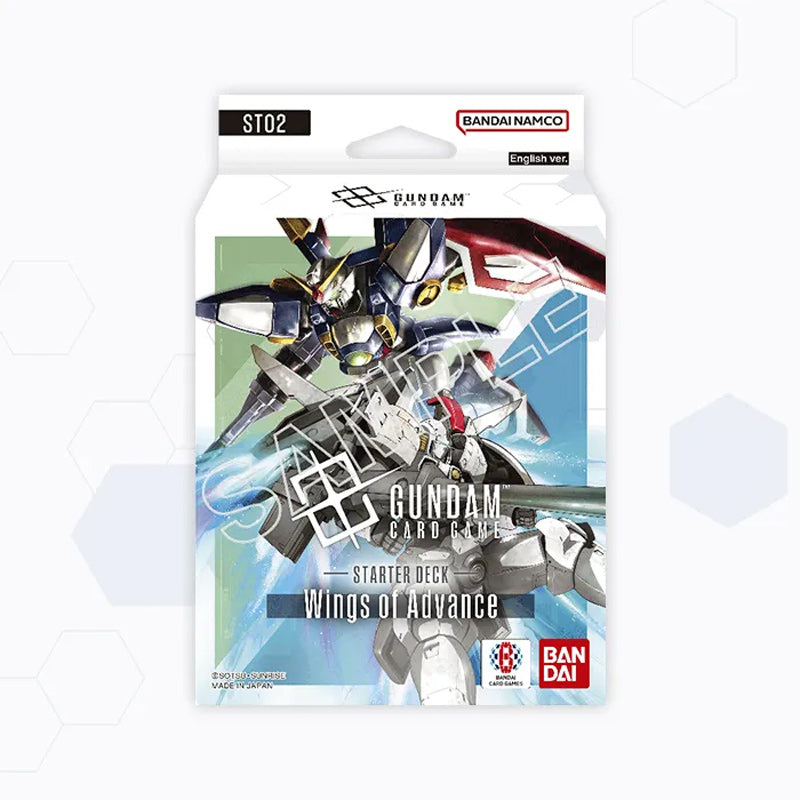 Gundam Card Game Starter Deck Display ST02 – Wings of Advance sealed booster boxes from Game Roost NZ