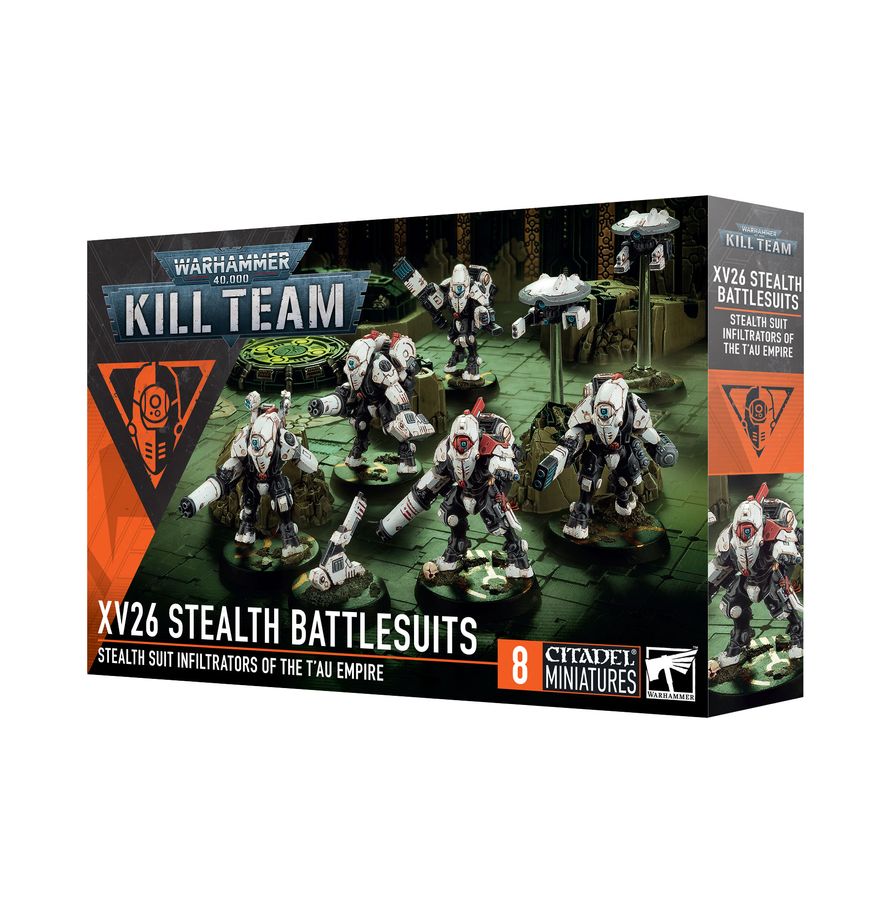 Kill Team XV26 Stealth Battlesuits – T’au Empire stealth operatives for Warhammer 40,000. Available at Game Roost NZ.