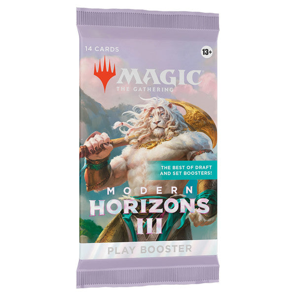 Modern Horizons 3 Play Booster Pack – Magic: The Gathering booster featuring powerful cards and fan-favorite reprints, available at Game Roost