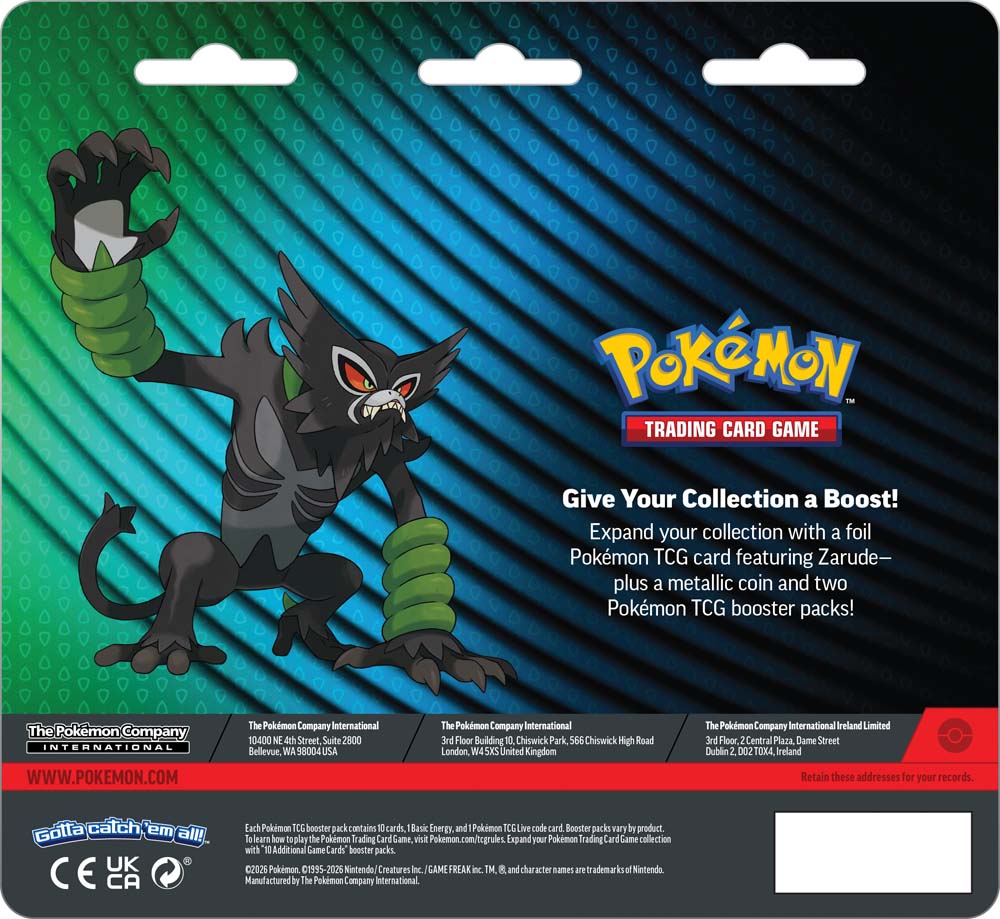 Pokémon TCG: 2-Pack Blister (Zarude) *COMING SOON on 07 August*