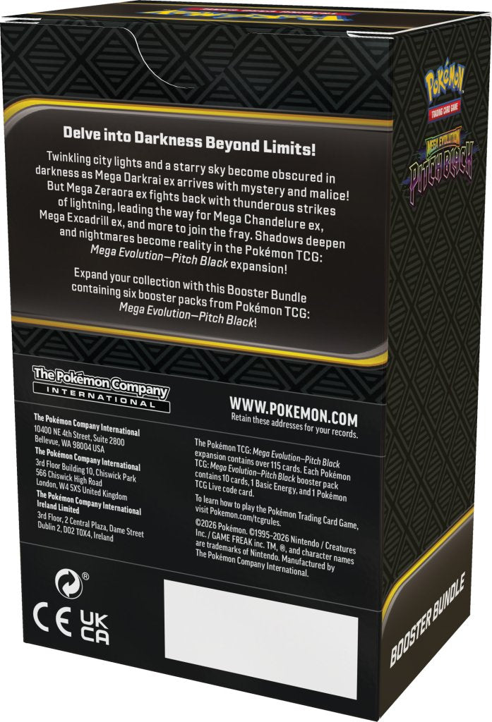Pokémon TCG: Mega Evolution Pitch Black Booster Bundle *COMING SOON IN-STORE ON 17 JULY 2026*