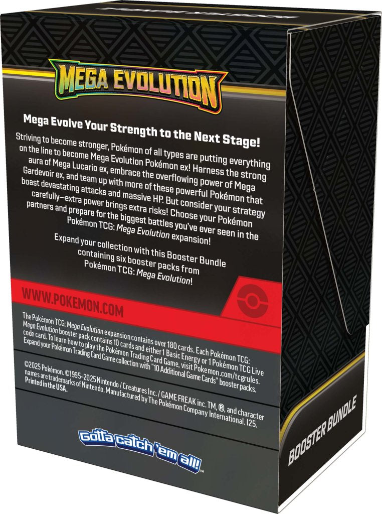 Pokémon TCG Mega Evolution Booster Bundle – Game Roost NZ exclusive bundle of XY-era Mega Evolutions booster packs with promo cards