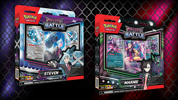 Pokémon TCG Rival Battle Deck Marnie vs Steven – Two 60-card decks for head-to-head play – Available at Game Roost NZ