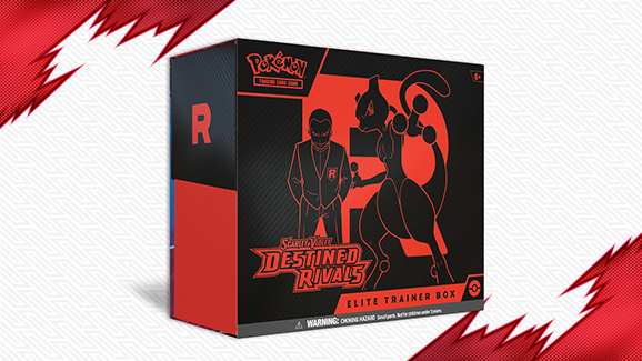 Pokémon TCG Scarlet & Violet — Destined Rivals Elite Trainer Box with 9 packs, promo card, sleeves and accessories — Game Roost NZ