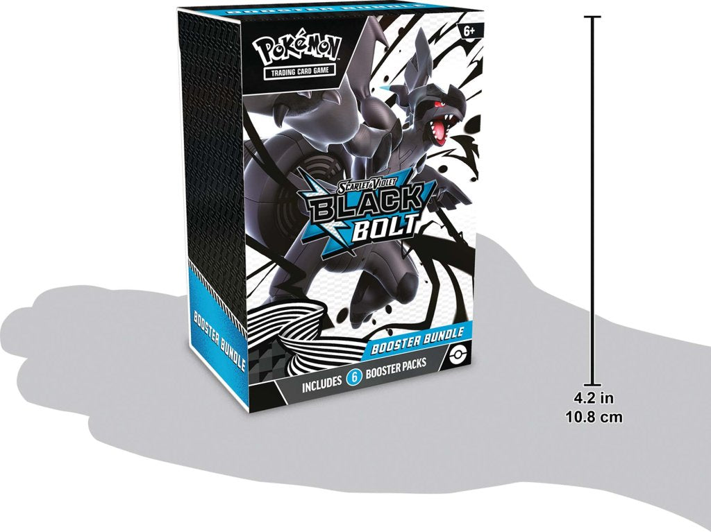 Pokémon TCG Scarlet & Violet Black Bolt Booster Bundle – Includes 6 booster packs – Available at Game Roost NZ