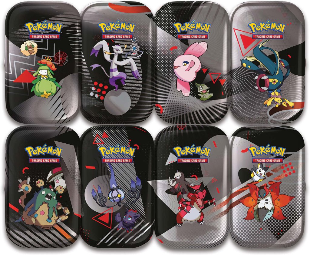 Pokémon TCG Unova Mini Tin – Includes 2 booster packs, metallic coin, and collectible art card – Available at Game Roost NZ