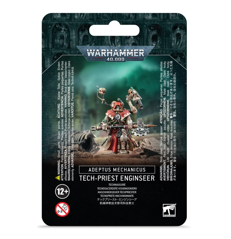 Tech-Priest Enginseer miniature for Adeptus Mechanicus Warhammer 40K – Available at Game Roost NZ