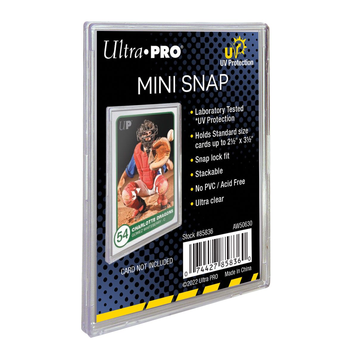 Ultra Pro UV Mini Snap Card Holder – protective trading card case for standard-size cards, available at Game Roost in Auckland