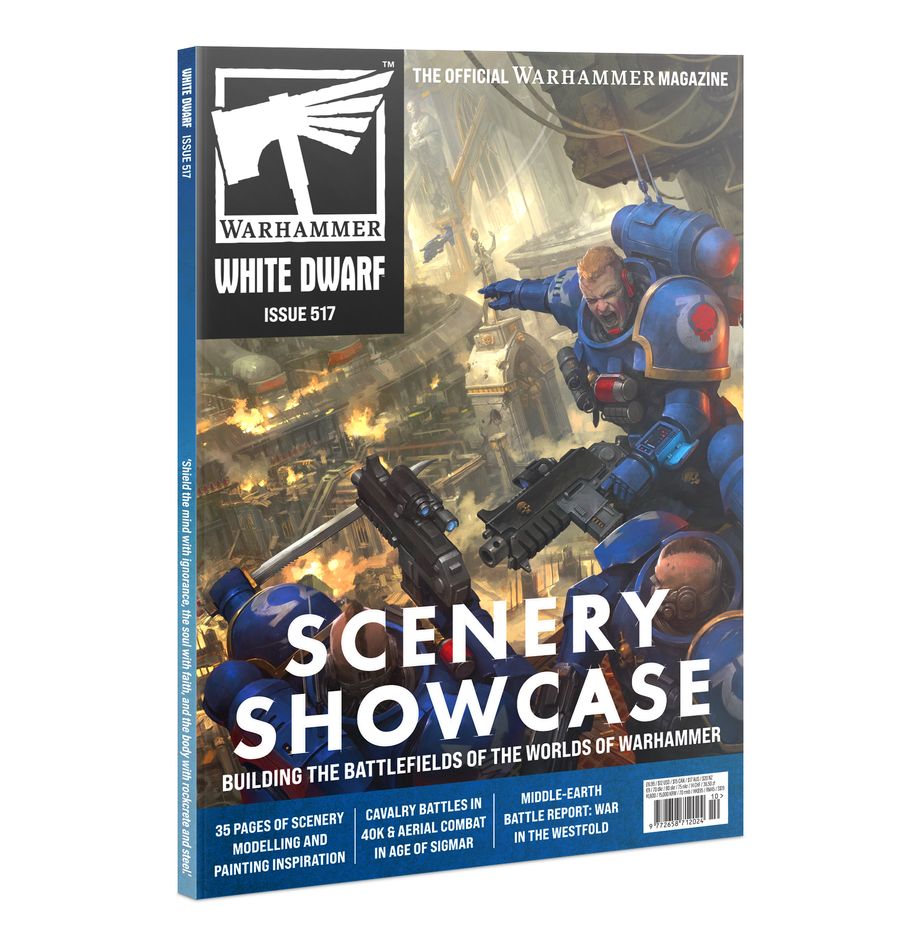 White Dwarf 517 October 2025 – Cover featuring Warhammer content and hobby news. Available at Game Roost NZ.