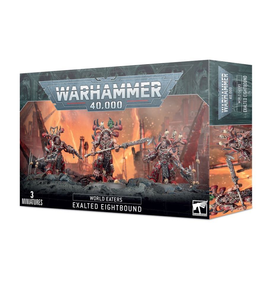 Exalted Eightbound miniatures – World Eaters elite unit for Warhammer 40K available at Game Roost NZ