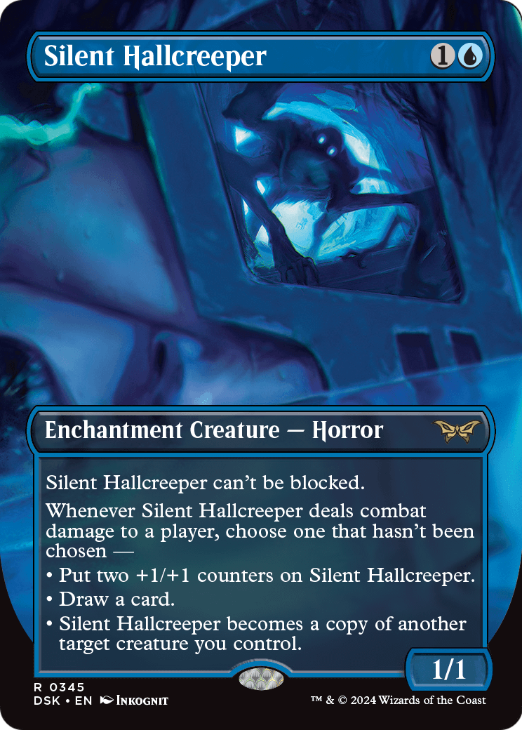 Silent Hallcreeper (Borderless) (DSK-345) - Duskmourn: House of Horror Foil