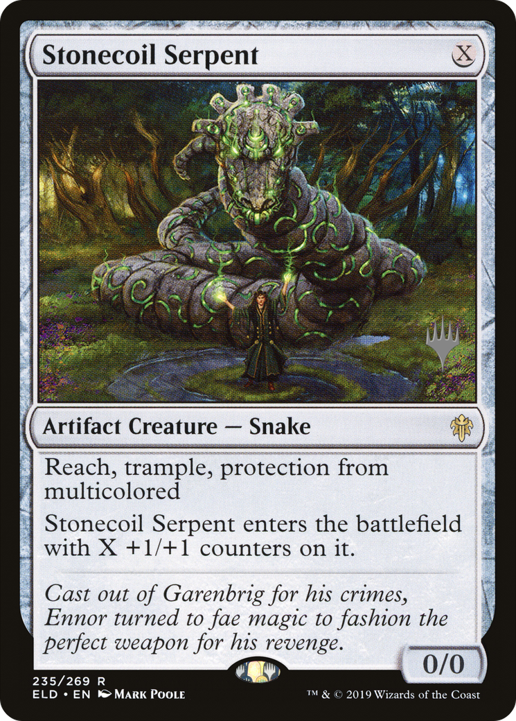 Stonecoil Serpent (PPELD-235) - Throne of Eldraine Promos