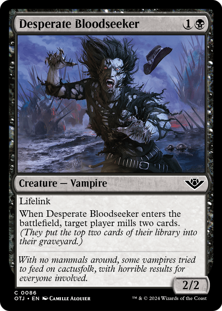 Desperate Bloodseeker (OTJ-086) - Outlaws of Thunder Junction