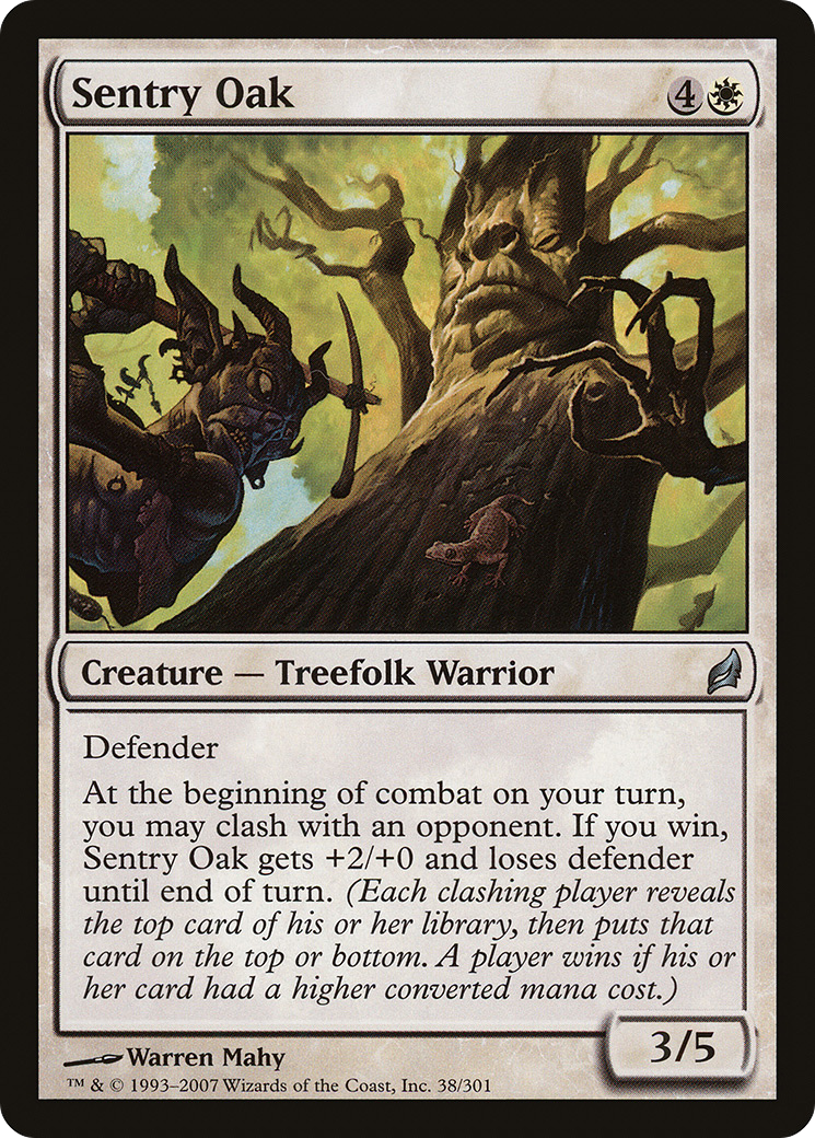 Sentry Oak (LRW-038) - Lorwyn Foil