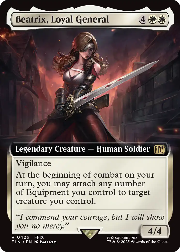Beatrix, Loyal General (Extended Art) (FIN-426) - FINAL FANTASY: (Extended Art) Foil