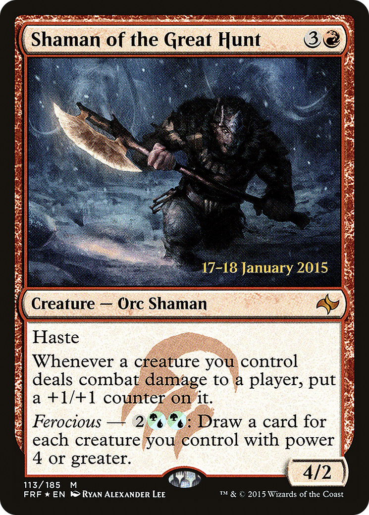 Shaman of the Great Hunt (PRE-113) - Fate Reforged Promos Foil