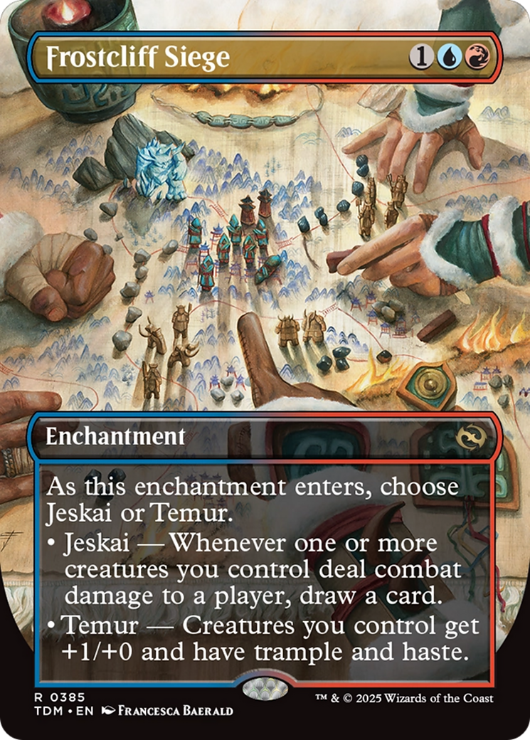 Frostcliff Siege (Borderless) (TDM-385) - Tarkir: Dragonstorm: (enchantment)