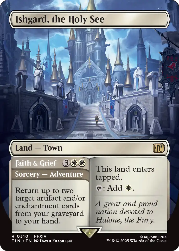 Ishgard, the Holy See (Borderless) (FIN-310) - FINAL FANTASY Foil