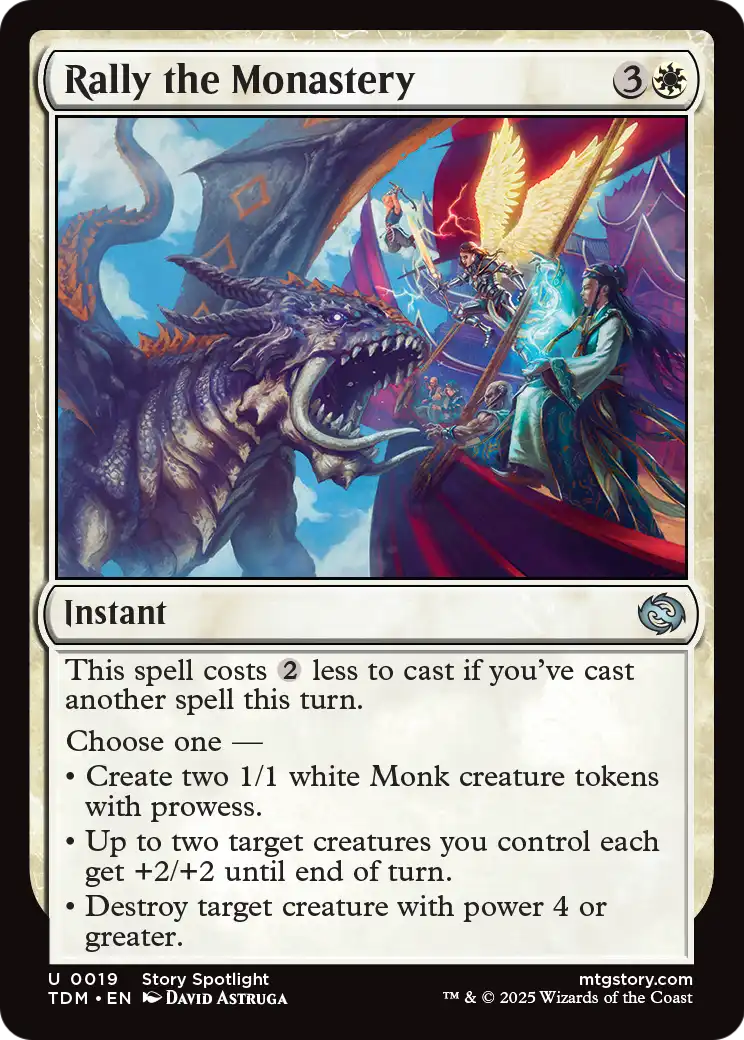Rally the Monastery (TDM-019) - Tarkir: Dragonstorm Foil