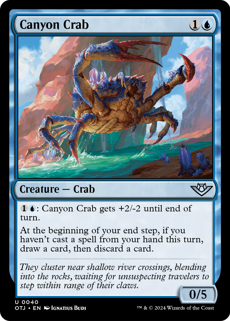 Canyon Crab (OTJ-040) - Outlaws of Thunder Junction