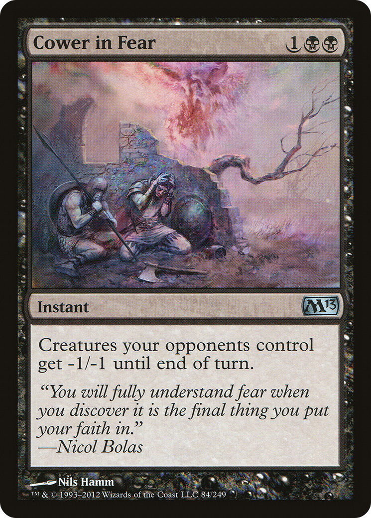 Cower in Fear (M13-084) - Magic 2013 Foil
