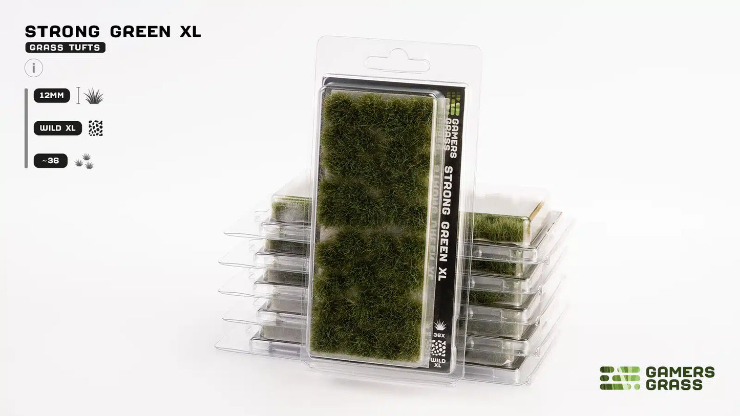 Gamers Grass: Grass Tufts - Strong Green XL 12mm