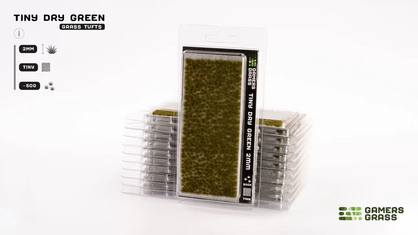 Gamers Grass: Tiny Tufts - Dry Green 2mm