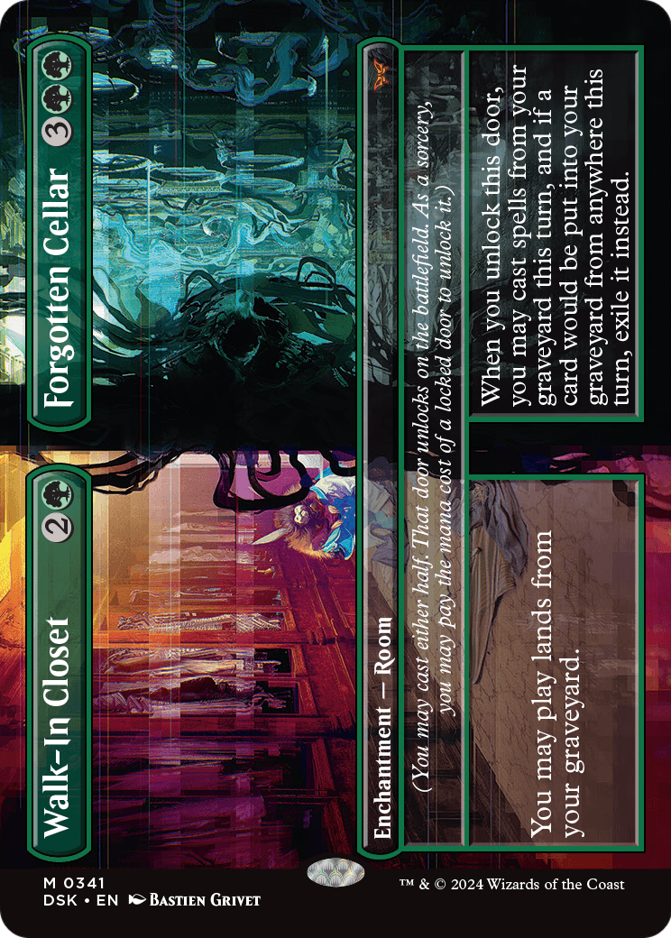 Walk-In Closet // Forgotten Cellar (Borderless) (DSK-341) - Duskmourn: House of Horror