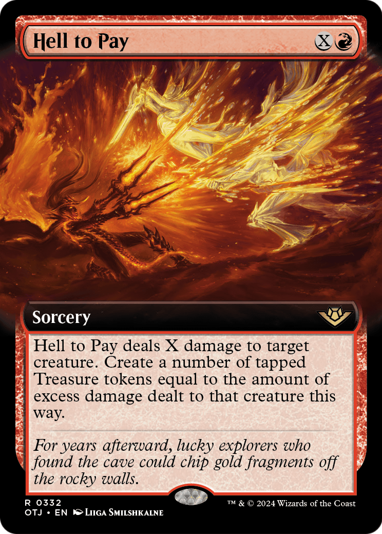Hell to Pay (Extended Art) (OTJ-332) - Outlaws of Thunder Junction: (Extended Art) Foil