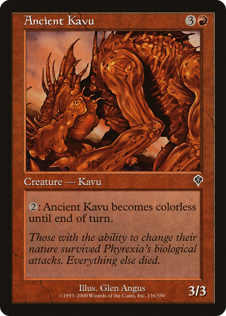 Ancient Kavu (INV-136) - Invasion Foil
