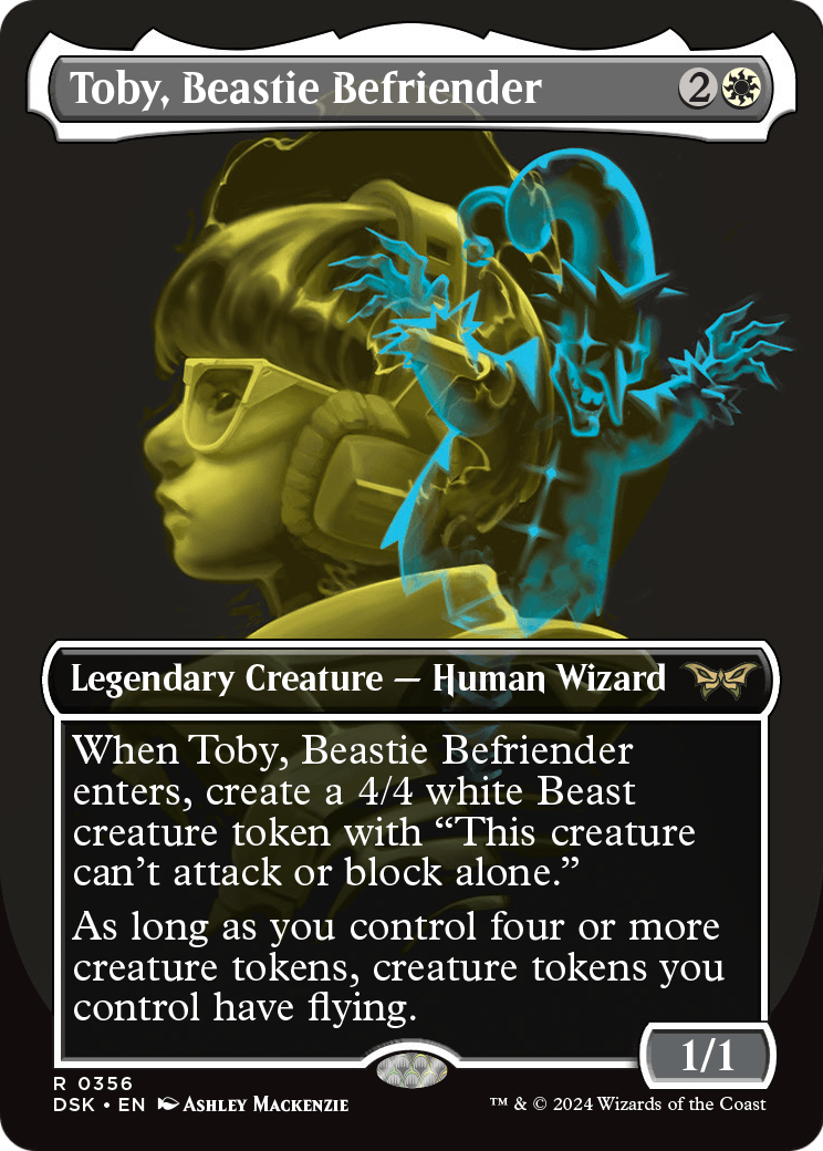 Toby, Beastie Befriender (Showcase) (DSK-356) - Duskmourn: House of Horror (Borderless) Foil