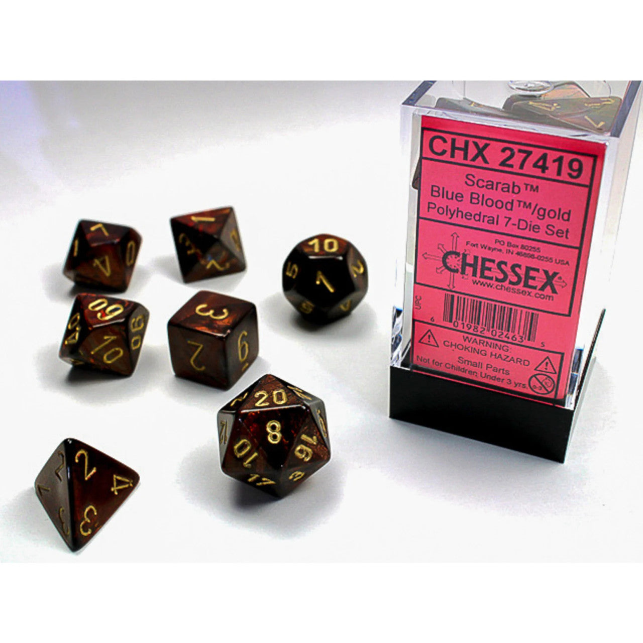 Chessex Polyhedral 7-Die Set - Scarab