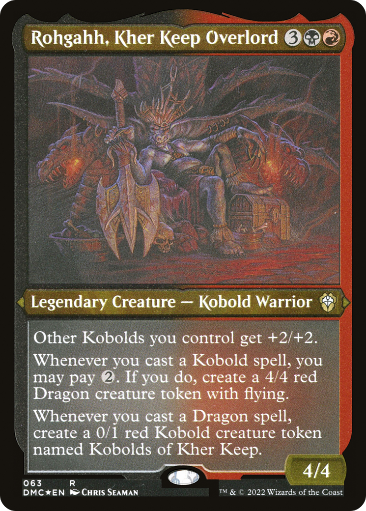 Rohgahh, Kher Keep Overlord (Foil Etched) (DMC-063) - Dominaria United Commander Foil