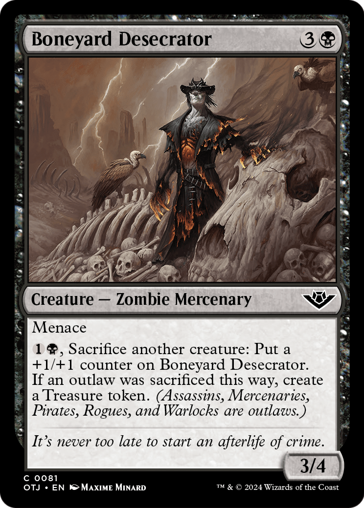 Boneyard Desecrator (OTJ-081) - Outlaws of Thunder Junction Foil